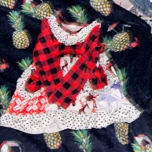 Amazon Red and White Ruffled Tiered Sundress